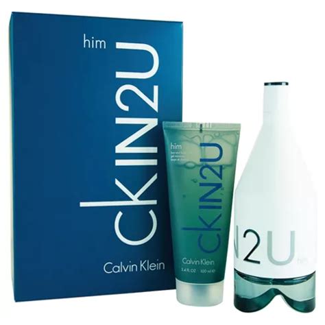 calvin klein parfum ckin2u set|calvin klein miniature aftershave set.